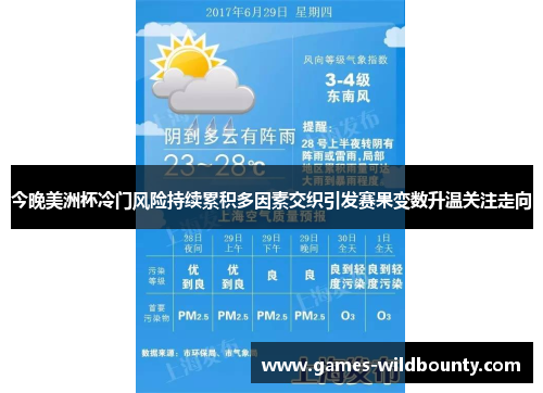 今晚美洲杯冷门风险持续累积多因素交织引发赛果变数升温关注走向