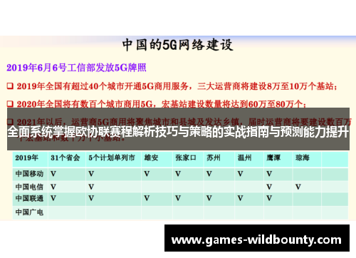 全面系统掌握欧协联赛程解析技巧与策略的实战指南与预测能力提升